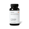 Black bottle labeled “Momentous L-Tyrosine Cognitive Function†.” Text reads: “L-Tyrosine is an amino acid that may support cognitive performance due to its role in the synthesis of epinephrine, norepinephrine, and dopamine.” Contains 60 capsules and labeled “Dietary Supplement.”