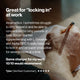 Close-up of a person writing in a notebook. Text reads: “Great for ‘locking in’ at work. As an editor, I sometimes struggle to stay locked in and be able to concentrate for long periods of time. Since I started supplementing with L-Tyrosine and Alpha GPC it really helps me to lock in and be super productive for several hours at a time. Game changer for my work. 10/10 would recommend. Tyler (Verified Customer), five stars.”