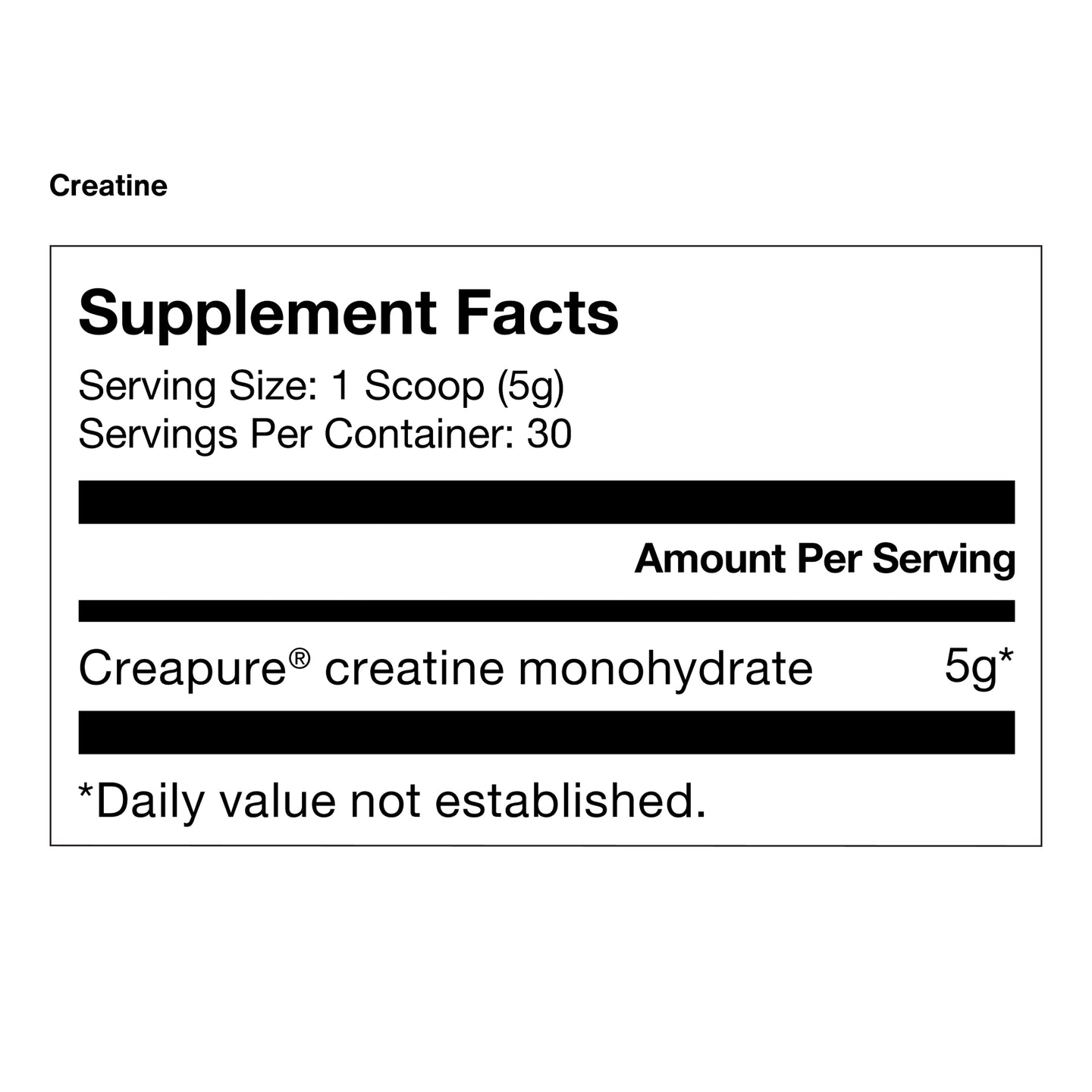 Creatine Supplement facts