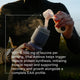 Person pouring powder into a water bottle outdoors. Text reads: “With 2,500 mg of leucine per serving, Vital Aminos helps trigger muscle protein synthesis, initiating muscle repair and supporting recovery and growth alongside a complete EAA profile.”