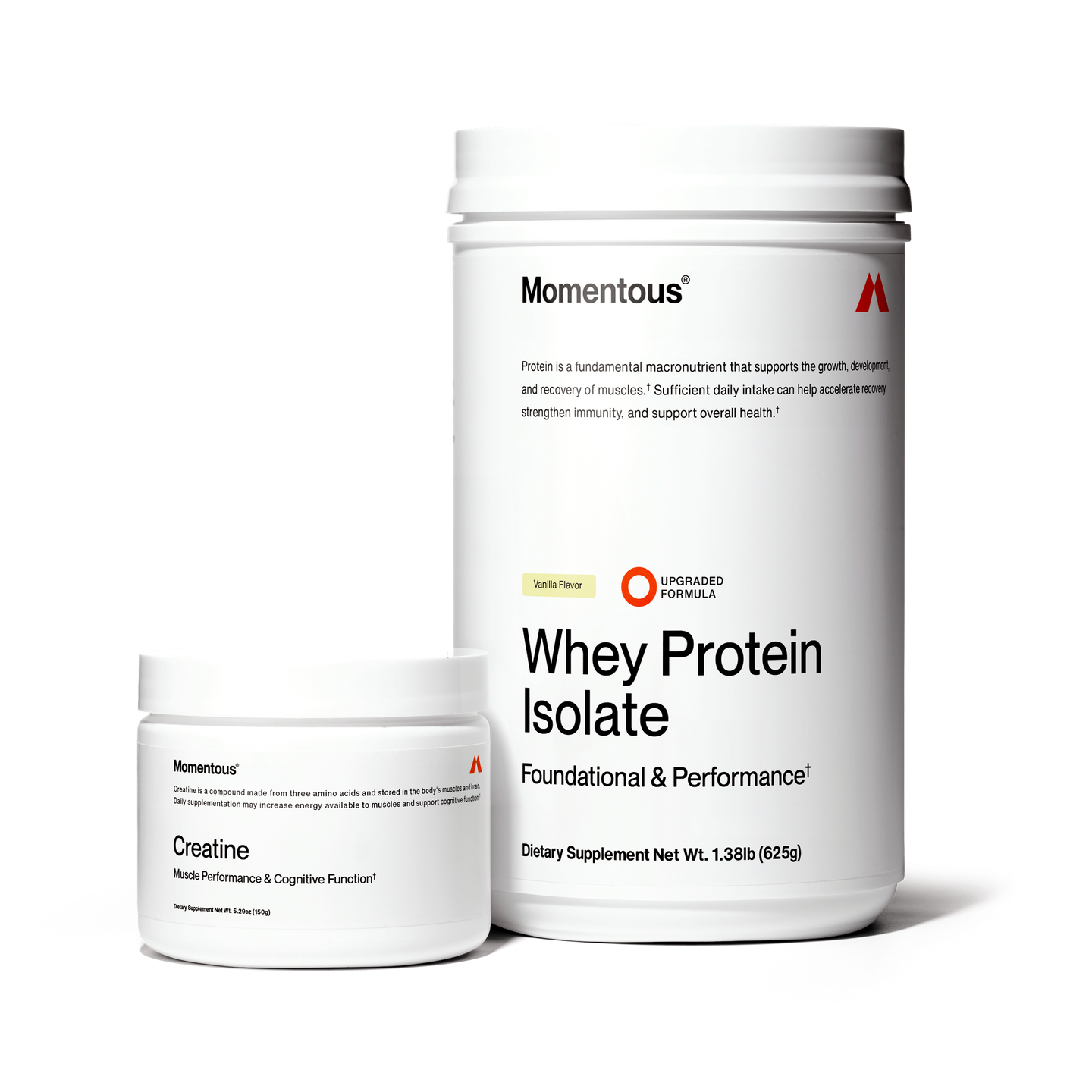 Pump Club's Performance Stack which includes a 25 serving of Vanilla Whey Protein and 30 servings of Creatine