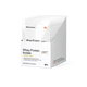 Momentous Whey Protein Isolate box of 10 packets, Vanilla Flavor, on a black background with white packets standing in the open box. Label reads Whey Protein Isolate, The Momentous Standard Signature Spec, and bullets: promotes foundational health and lean muscle; 20g premium protein from 100% grass-fed whey isolate; no artificial sweeteners, colors, or flavors. Dietary Supplement, net wt 8.8 oz (250 g). NSF Certified for Sport.