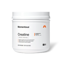 Momentous Creatine Monohydrate jar, unflavored 90 servings, 15.8oz 450g, NSF Certified Sport, Signature Spec, supports cognitive and muscle performance, highest quality pure creatine monohydrate, ultrafine powder for easy mixability