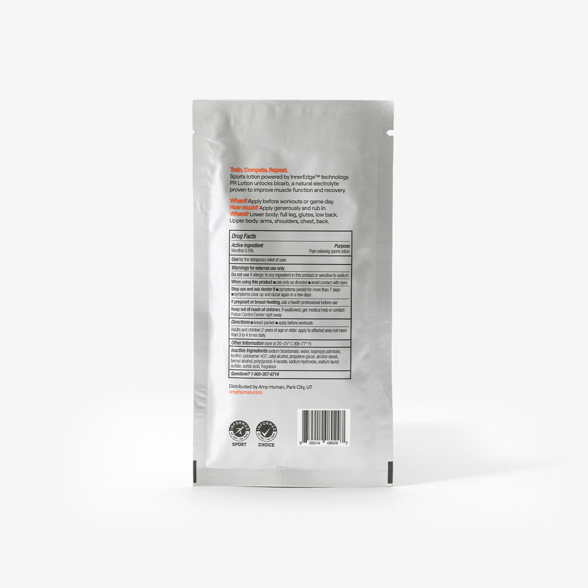 PR Lotion, 5 x On-the-go Packets